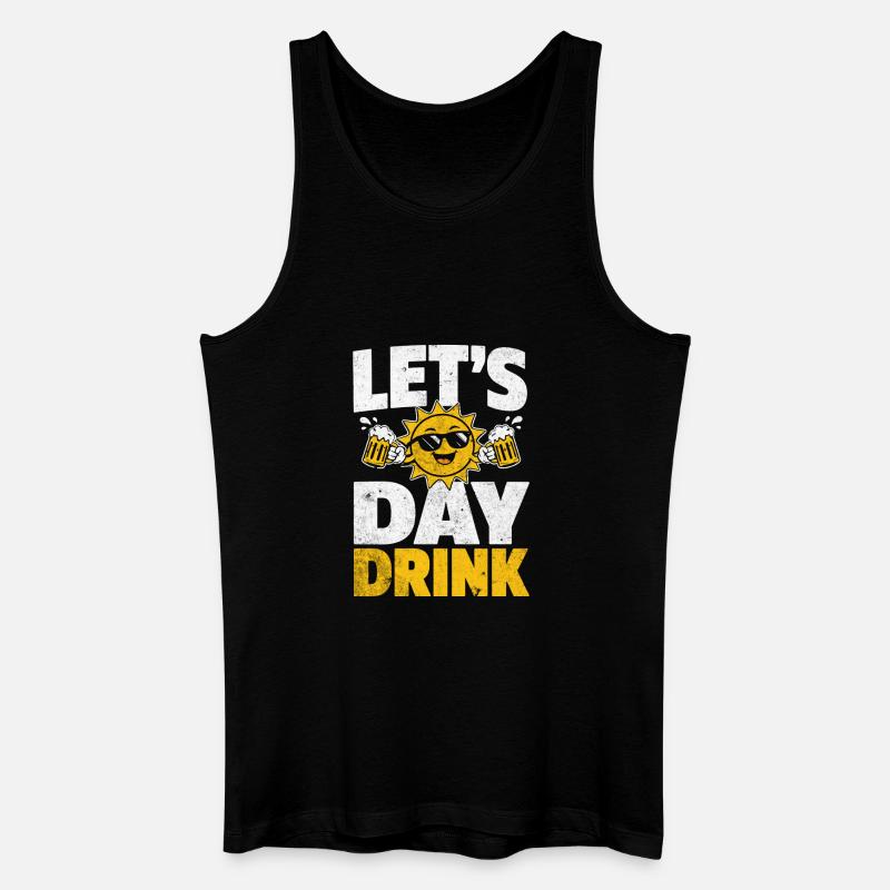 Sonne Bierparty Shirt Design - Männer Bio Tank Top - Schwarz