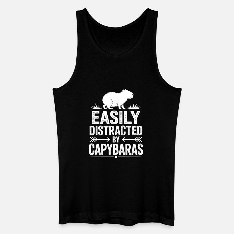 Capybara Sprüche Capybara Lustig Capybara Geschenk - Männer Bio Tank Top - Schwarz