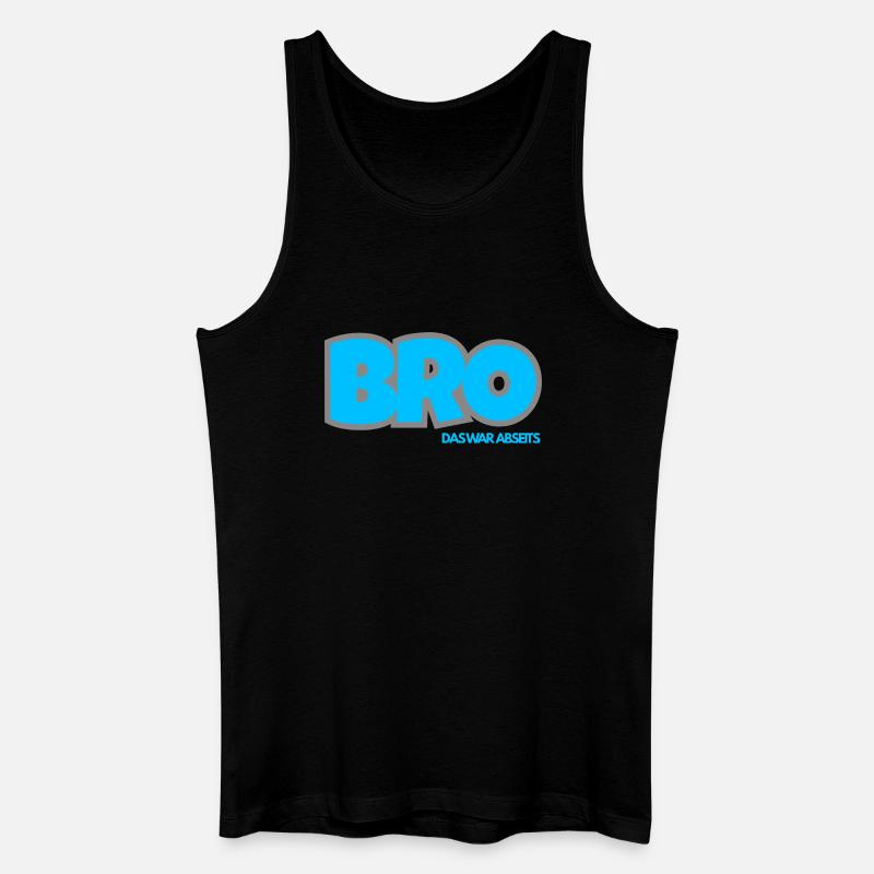 BRO. DAS WAR ABSEITS - Männer Bio Tank Top - Schwarz