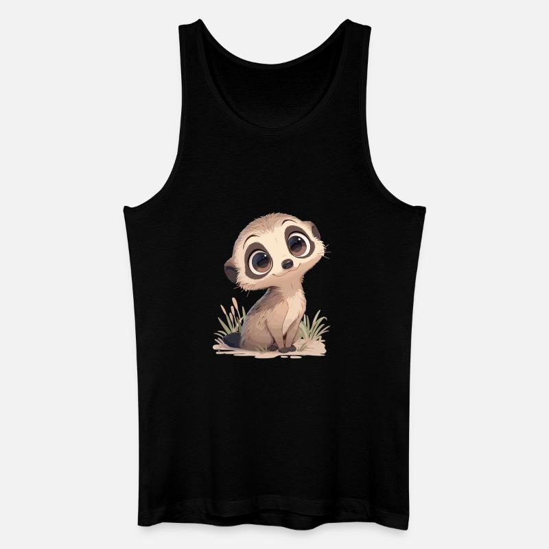 Suricate Erdmännchen - Débardeur bio Homme - noir