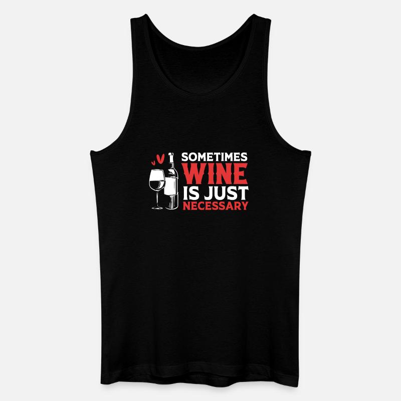 Sommelier - Männer Bio Tank Top - Schwarz