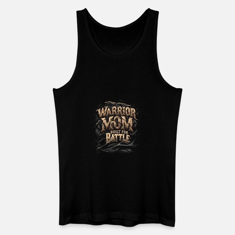 Krieger-Mutter - Männer Bio Tank Top - Schwarz