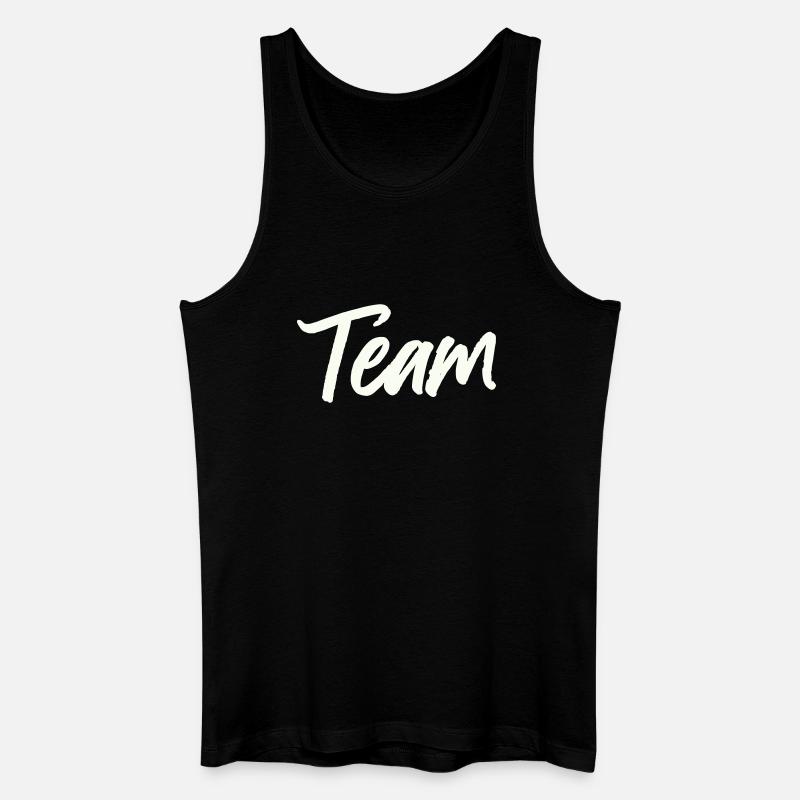 team- - Männer Bio Tank Top - Schwarz