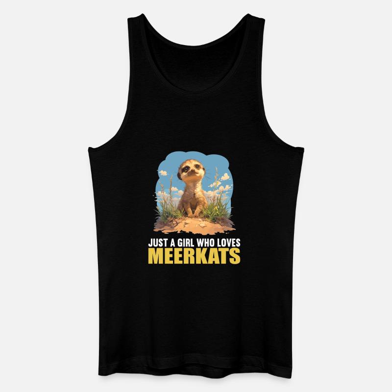 Meerkat Erdmännchen - Männer Bio Tank Top - Schwarz