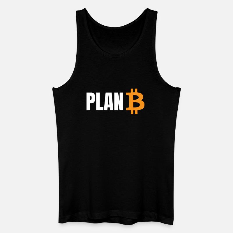 Plan Bitcoin - Männer Bio Tank Top - Schwarz