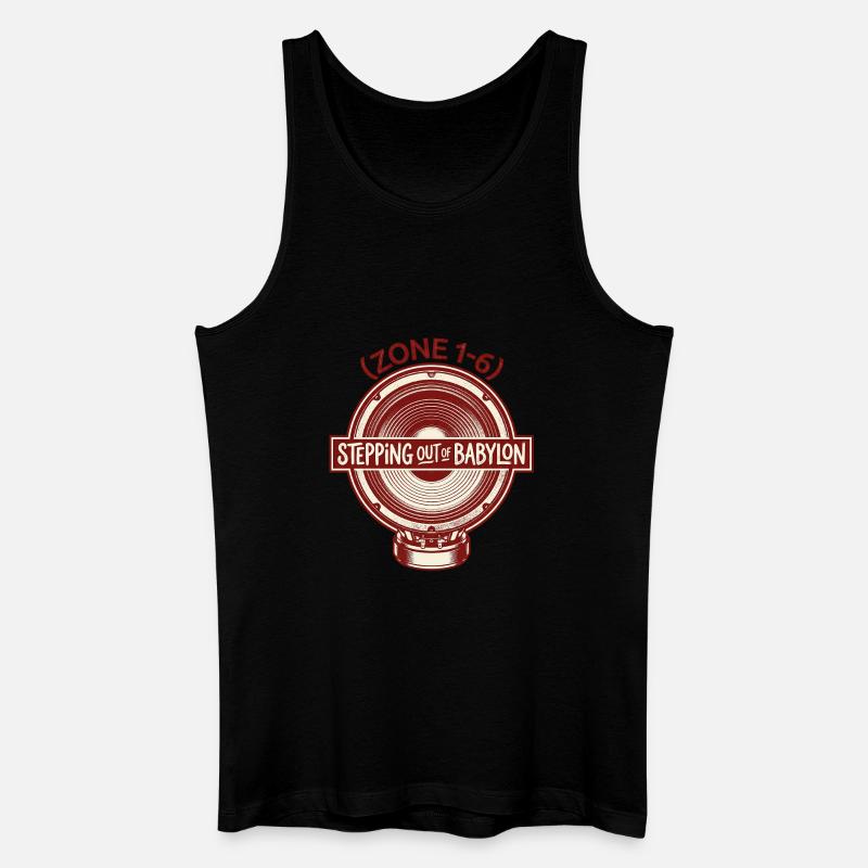 Stepping Out Of Babylon Reggae - Männer Bio Tank Top - Schwarz