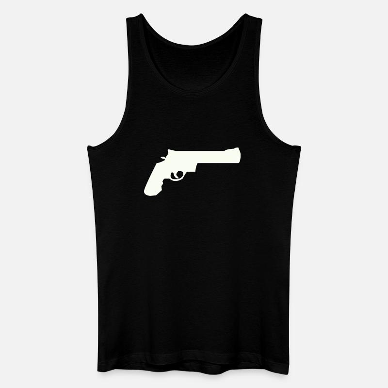 gun - Männer Bio Tank Top - Schwarz