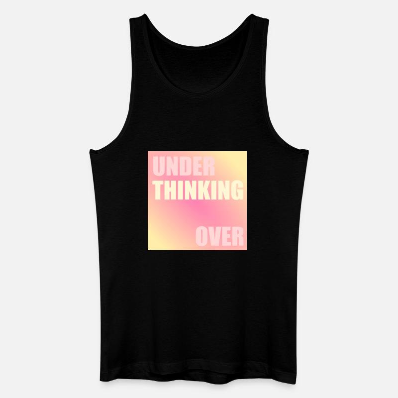 Denken - Männer Bio Tank Top - Schwarz