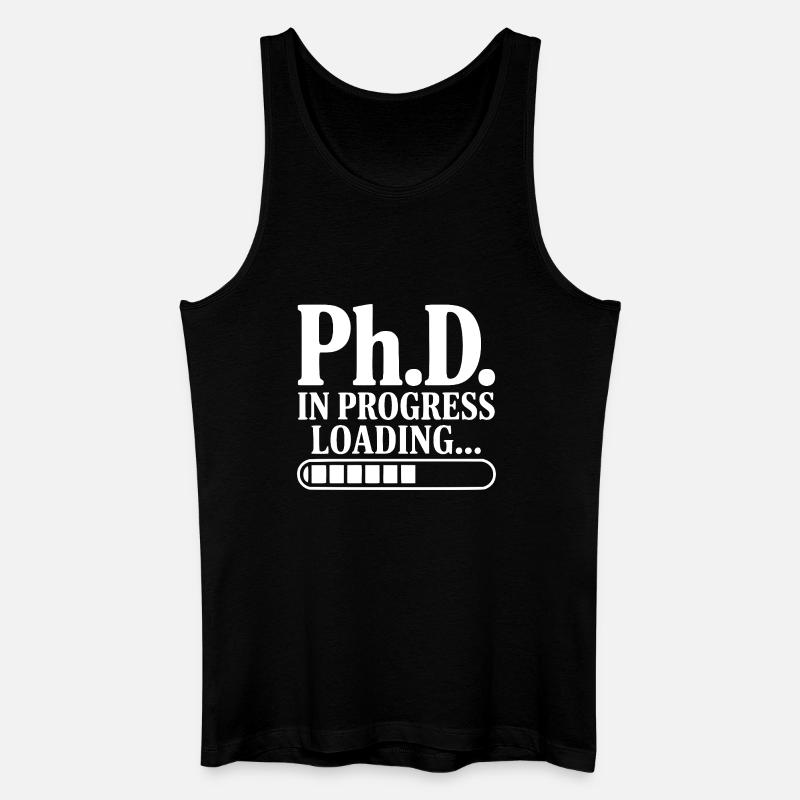 Ph.D. In Progress Loading... - Men’s Organic Tank Top - black