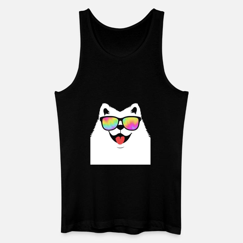 Samojede - Männer Bio Tank Top - Schwarz