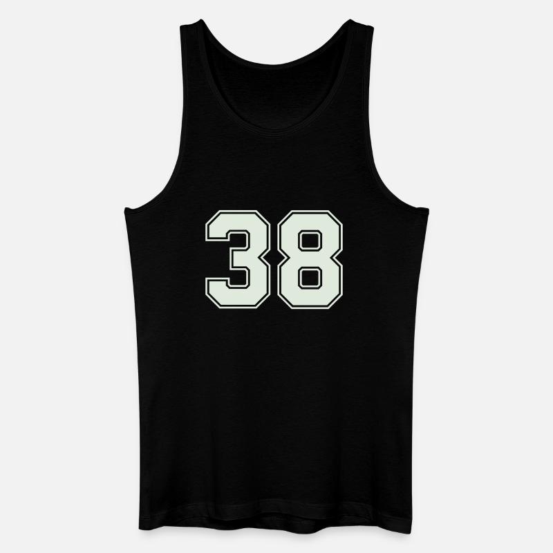 38- - Männer Bio Tank Top - Schwarz