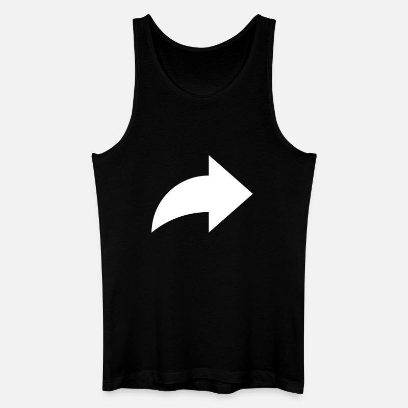 Pfeil, share - Männer Bio Tank Top - Schwarz