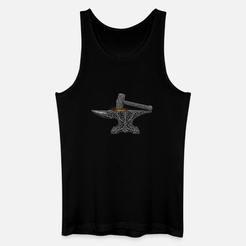 Schmied - Männer Bio Tank Top - Schwarz