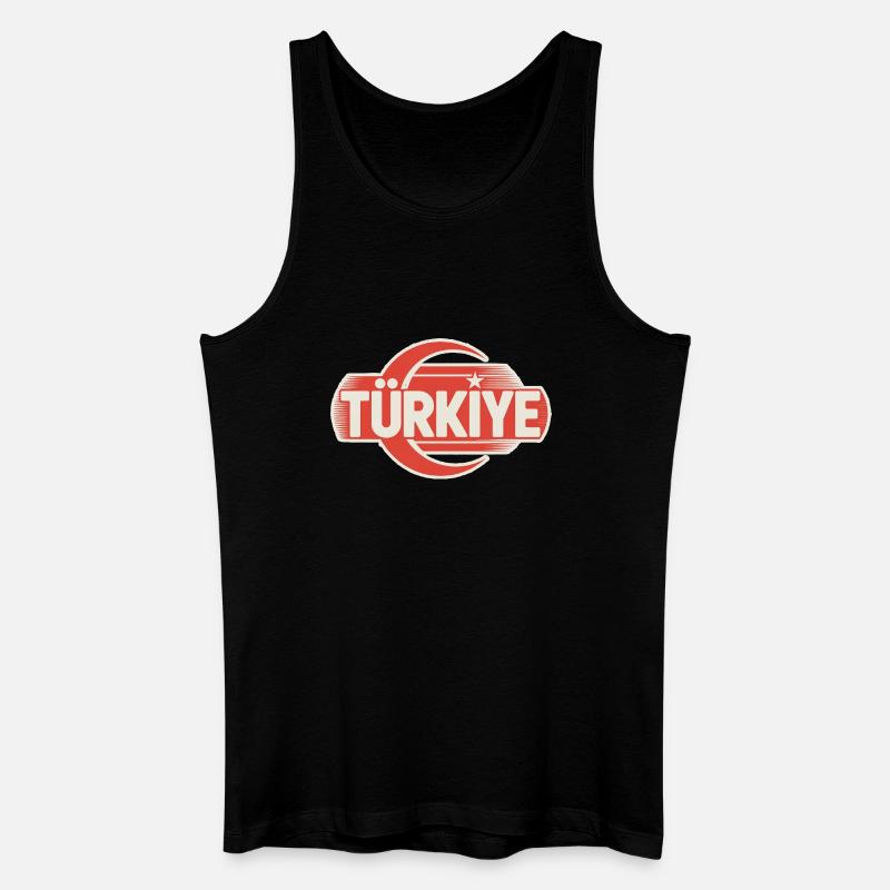 Turkey - Männer Bio Tank Top - Schwarz