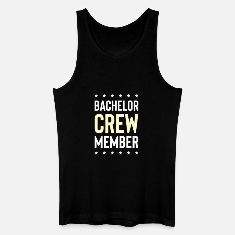 Bachelor Crew - Männer Bio Tank Top - Schwarz