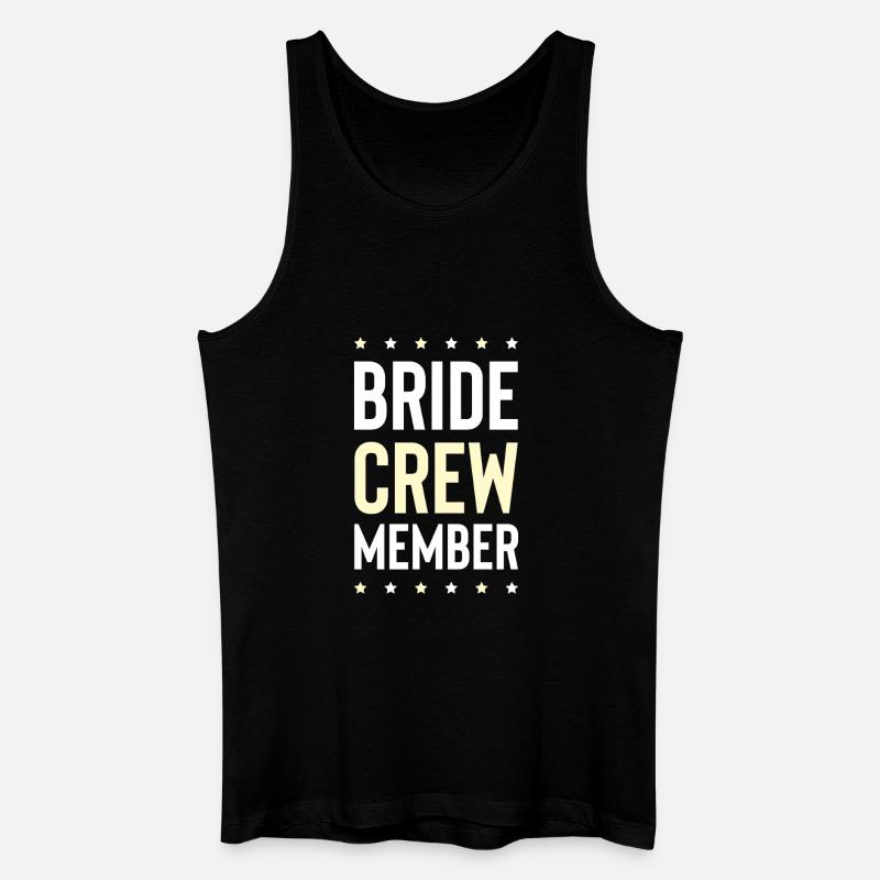Bride Crew - Männer Bio Tank Top - Schwarz