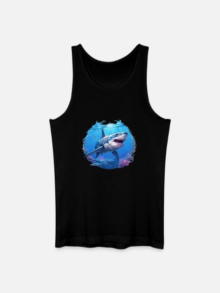 Requins Requin - Débardeur bio Homme - noir