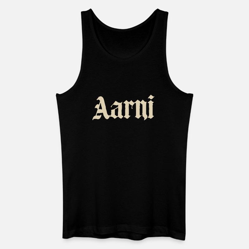 Aarni Gothic Design - Männer Bio Tank Top - Schwarz