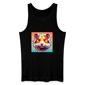 hamster - Débardeur bio Homme - noir - Devant