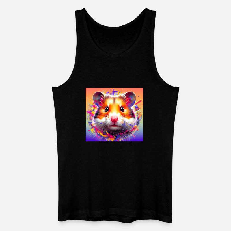 Hamster - Männer Bio Tank Top - Schwarz