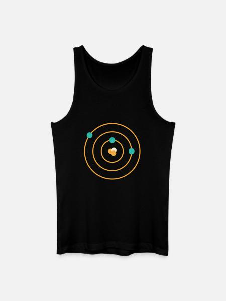 Atomic Model - Physics Chemistry Science Nerd - Men’s Organic Tank Top - black