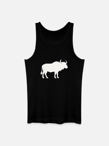 Wild Bison Silhouette - Men’s Organic Tank Top - black
