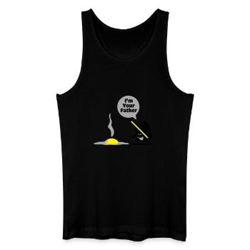egg vader - Männer Bio Tank Top - Schwarz - Vorne