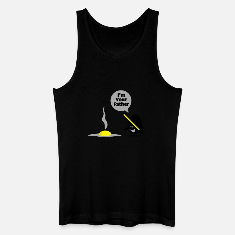 egg vader - Männer Bio Tank Top - Schwarz