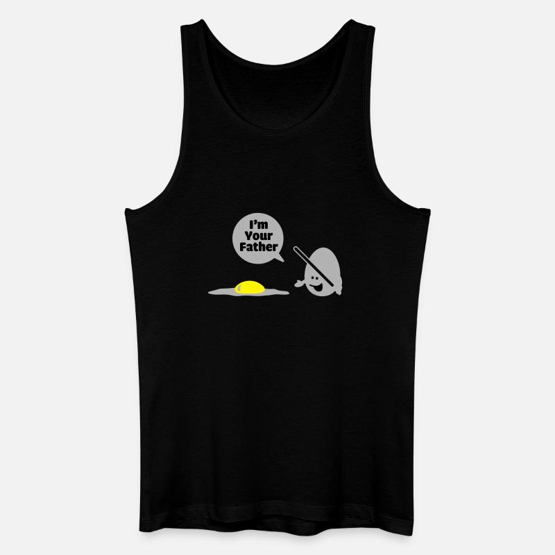 egg vader - Männer Bio Tank Top - Schwarz