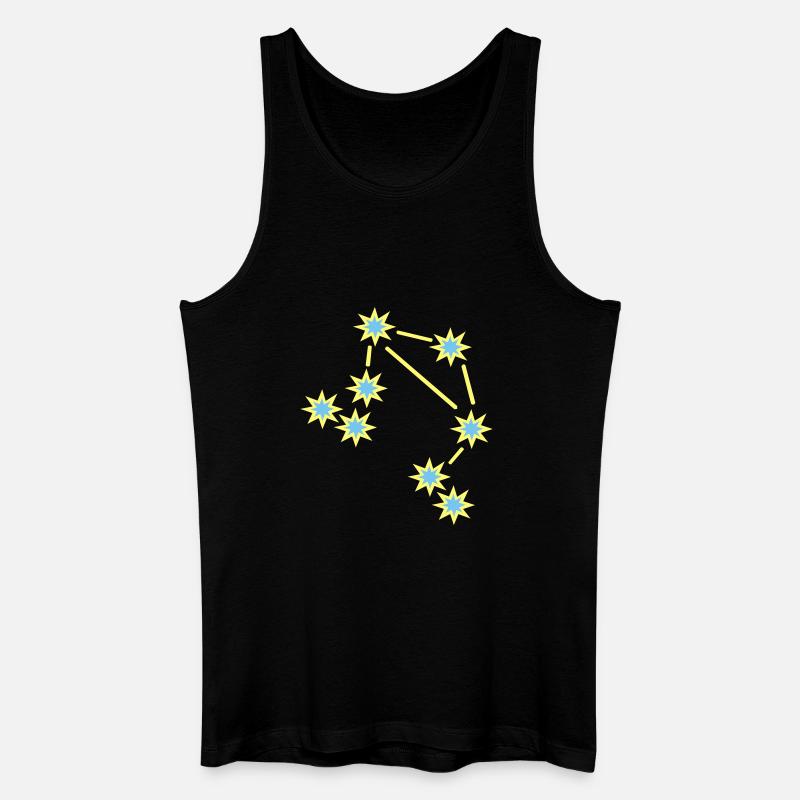 Sternzeichen Waage - Männer Bio Tank Top - Schwarz