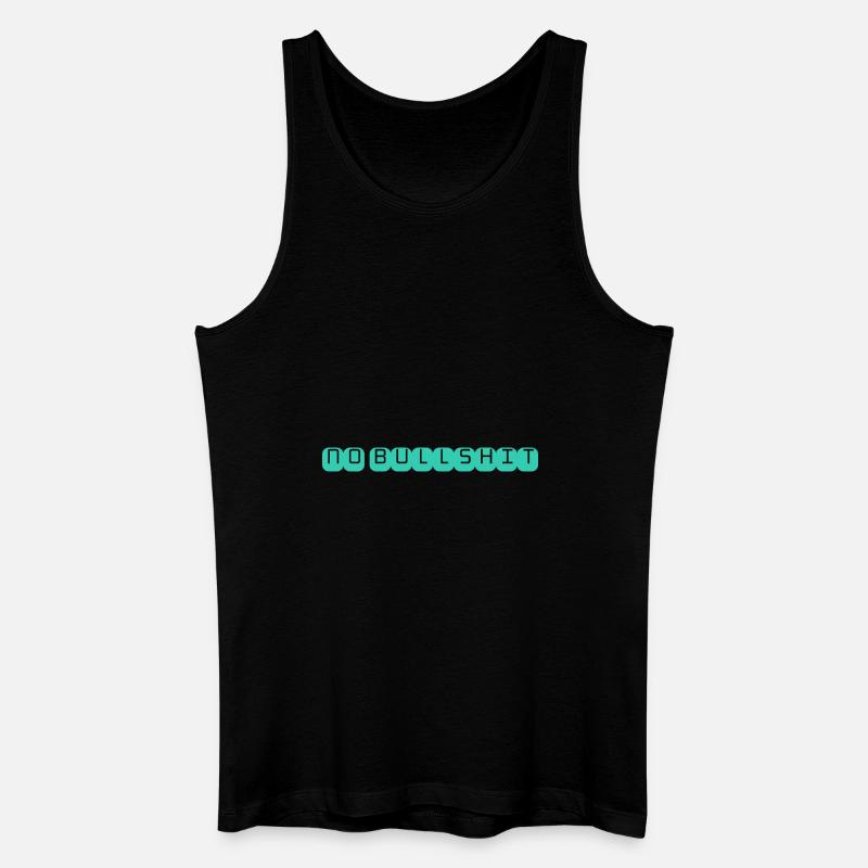 KEIN BULLSHIT - Männer Bio Tank Top - Schwarz