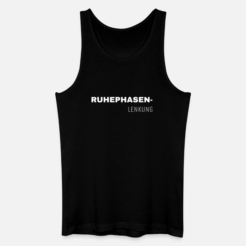 Ruhephasenlenkung – Shirt mit Stil - Männer Bio Tank Top - Schwarz