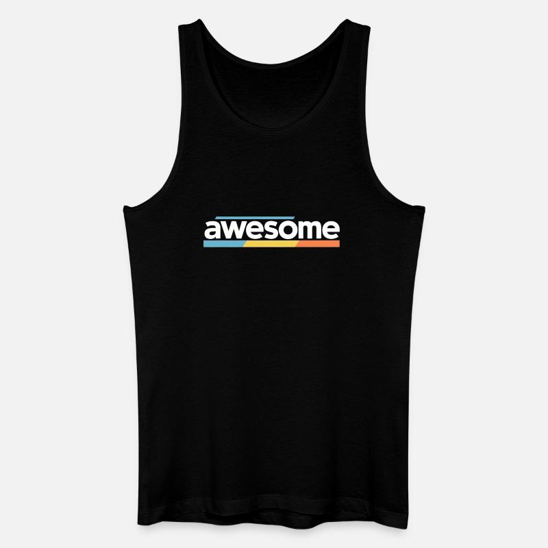 Fantastisches Typografie-Design - Männer Bio Tank Top - Schwarz
