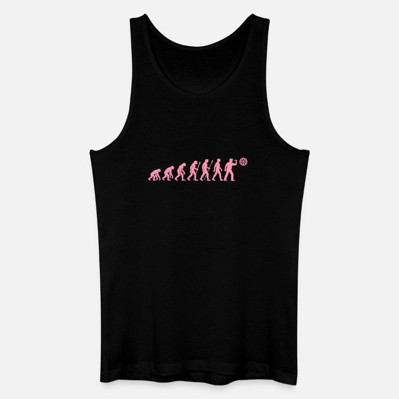 Evolution der Snackzeit - Männer Bio Tank Top - Schwarz
