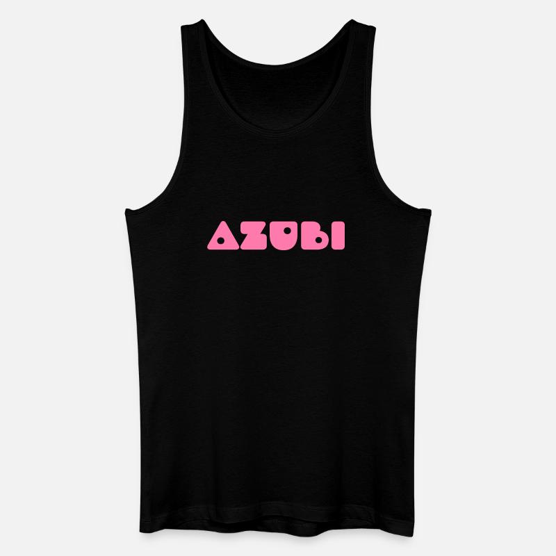 Azubi Tshirt 8 23 rosa - Männer Bio Tank Top - Schwarz