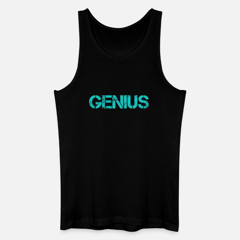 GENIUS - Männer Bio Tank Top - Schwarz