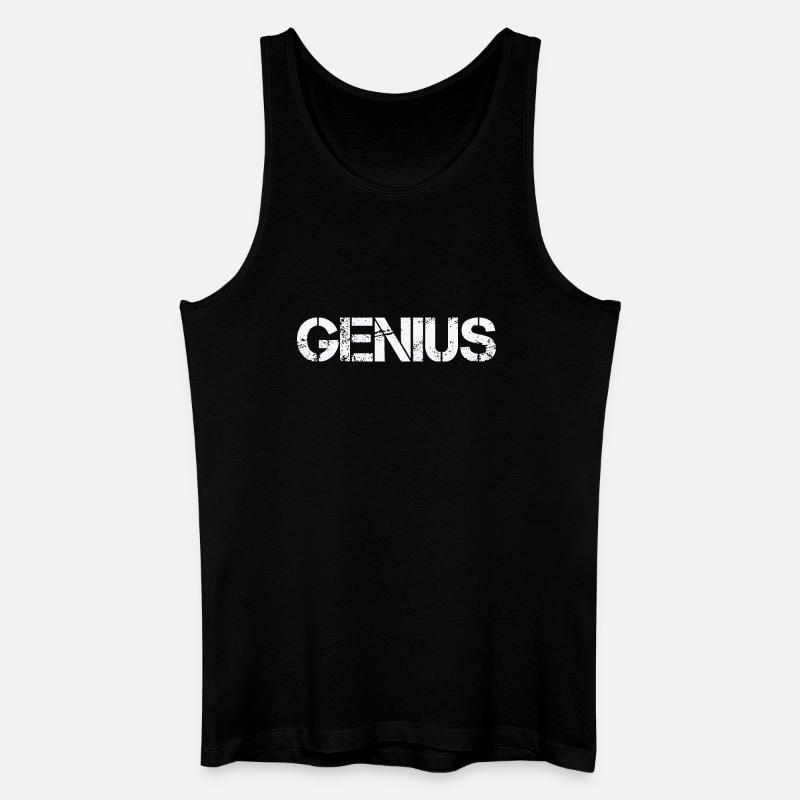 GENIUS - Männer Bio Tank Top - Schwarz