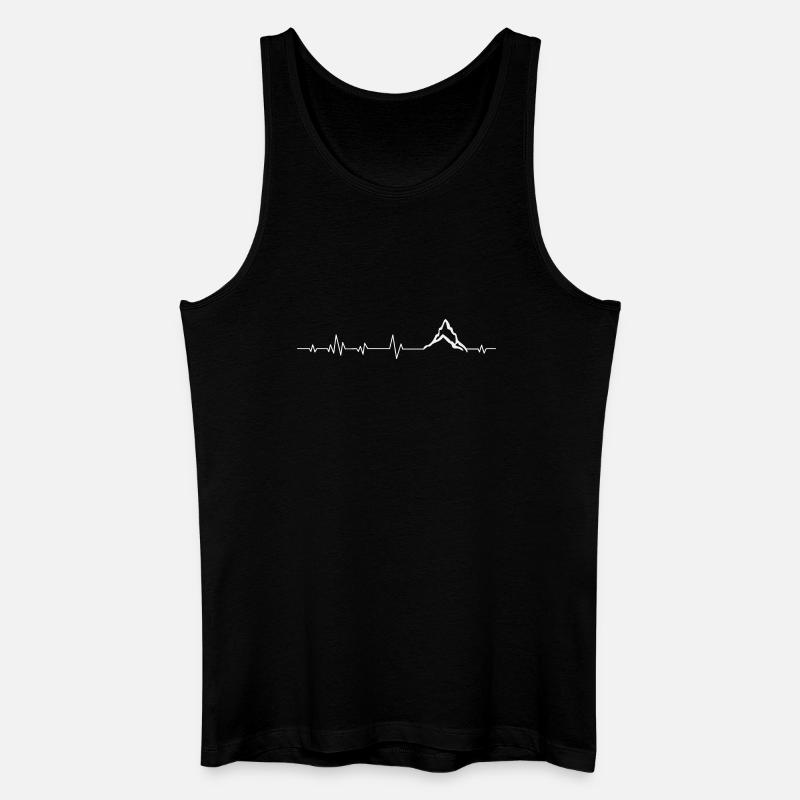 Berg Berge - Männer Bio Tank Top - Schwarz