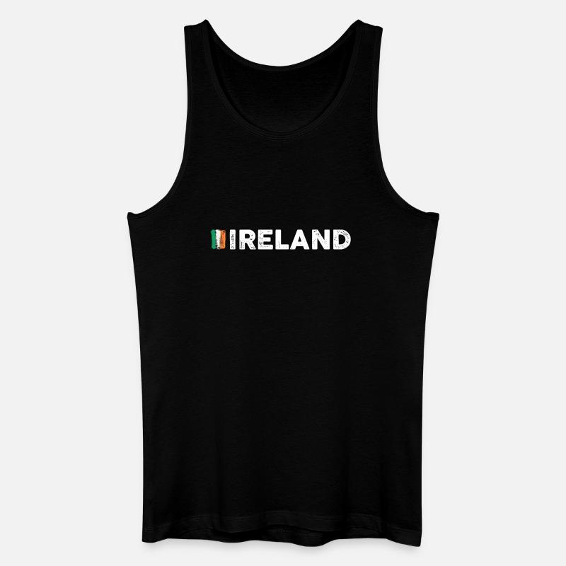 Flagge Irlands - Männer Bio Tank Top - Schwarz