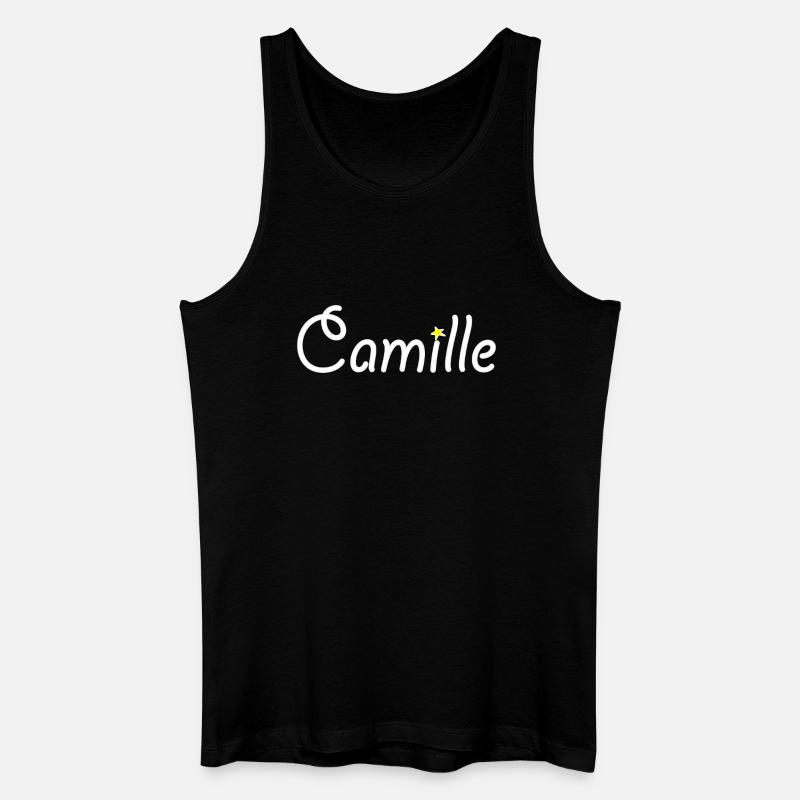 Camille - Männer Bio Tank Top - Schwarz