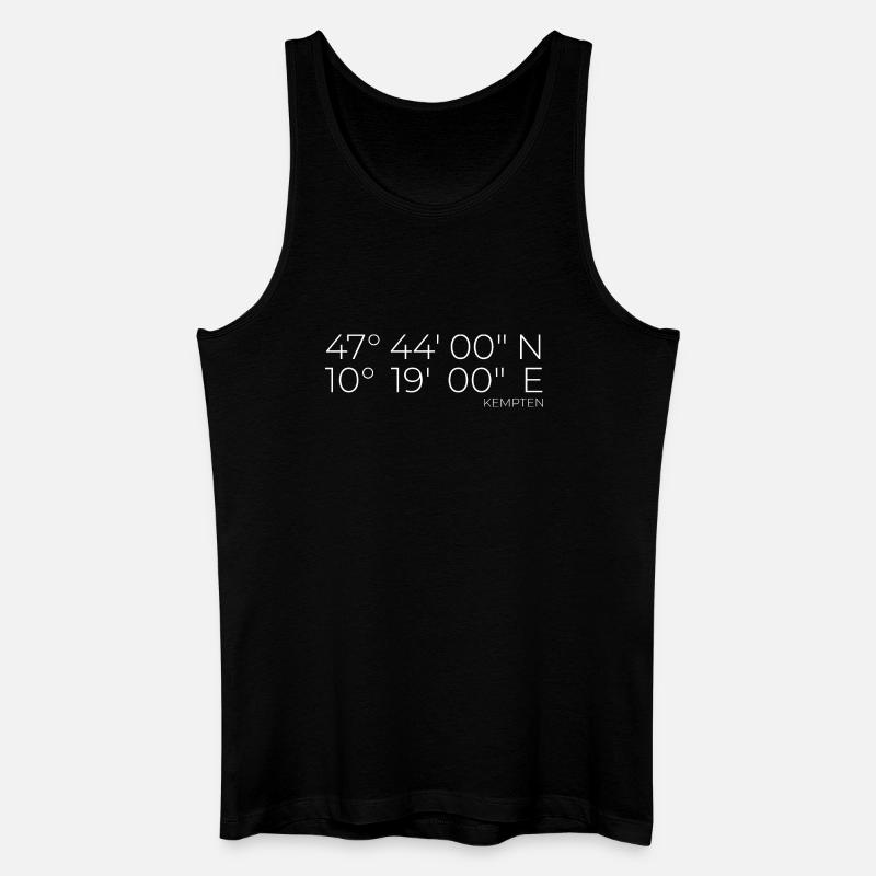 Coordinates Kempten - Men’s Organic Tank Top - black