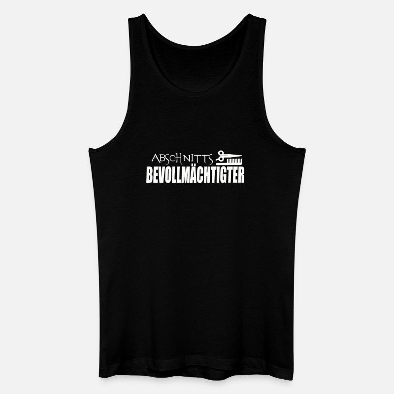 ABSCHNITTSBEVOLLMÄCHTIGTER - Männer Bio Tank Top - Schwarz