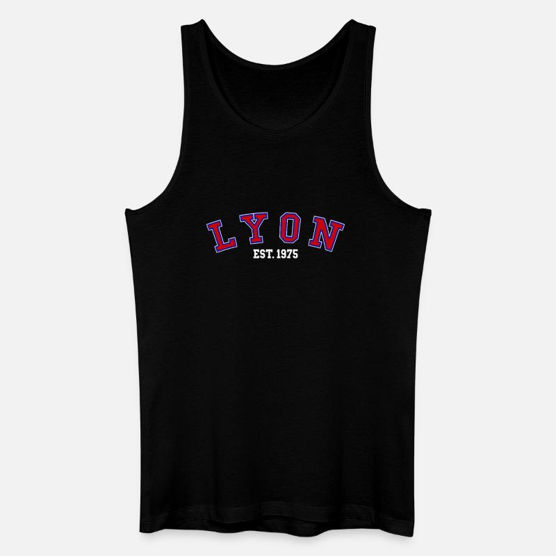 Lyon Est. 1975 - Männer Bio Tank Top - Schwarz