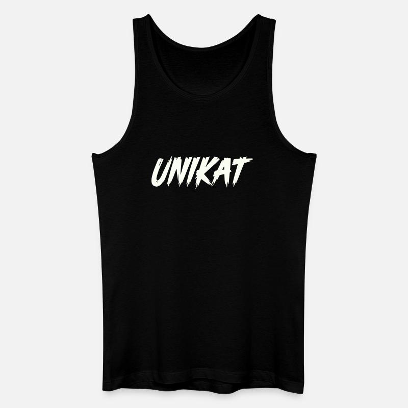 unikat- - Männer Bio Tank Top - Schwarz