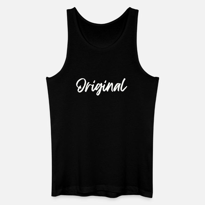 original - Männer Bio Tank Top - Schwarz