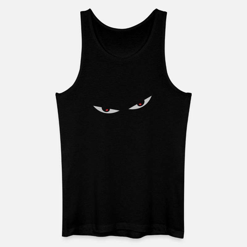comic eyes augen - Männer Bio Tank Top - Schwarz