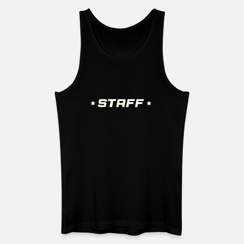 Staff - Männer Bio Tank Top - Schwarz