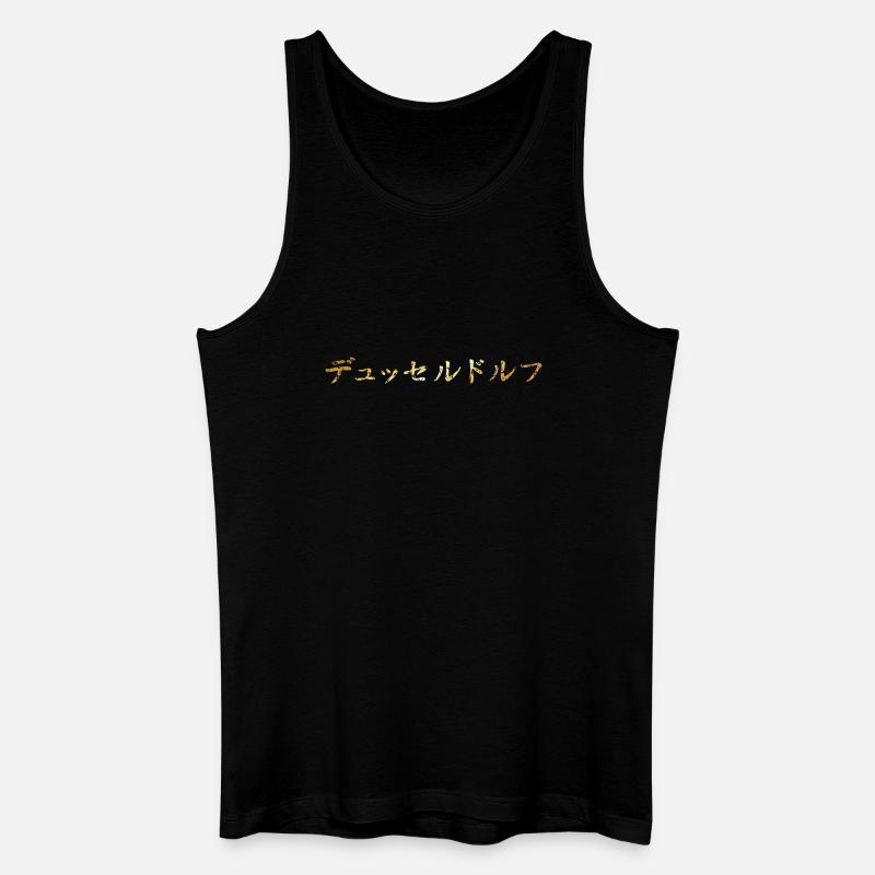 Düsseldorf Japanisch - Männer Bio Tank Top - Schwarz
