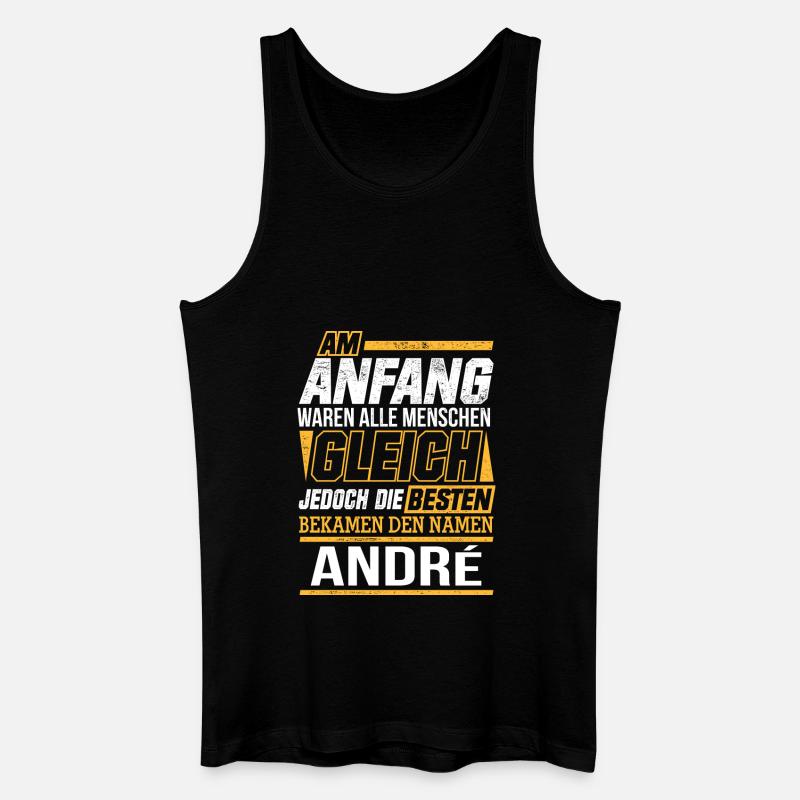 ANDRÉ - Männer Bio Tank Top - Schwarz