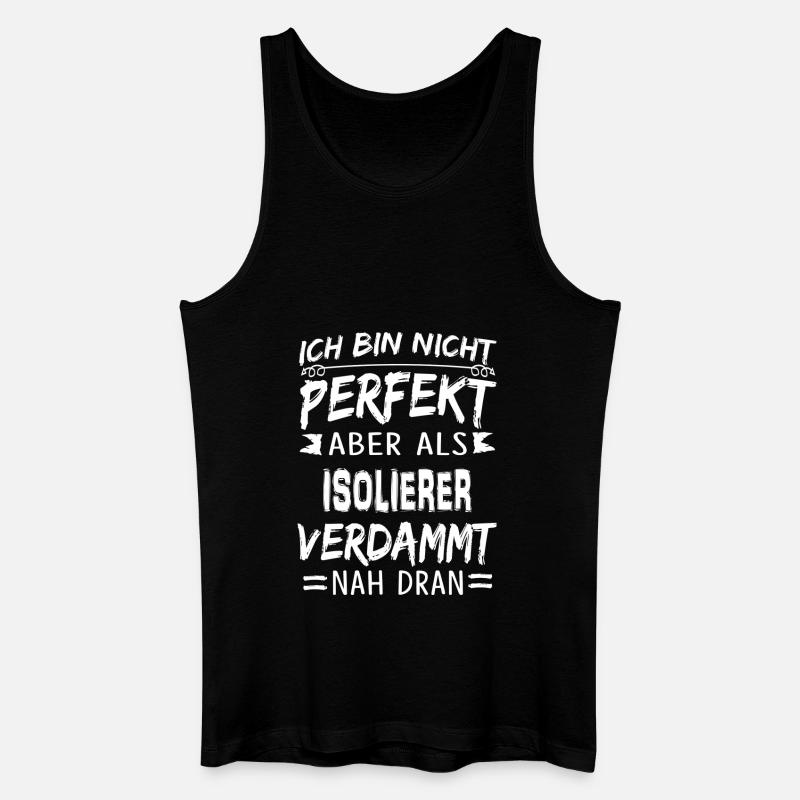 ISOLIERER - Männer Bio Tank Top - Schwarz